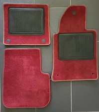 FERRARI 612 SCAGLIETTI CARPETS MAT SET BORDEAUX GENUINE VGC