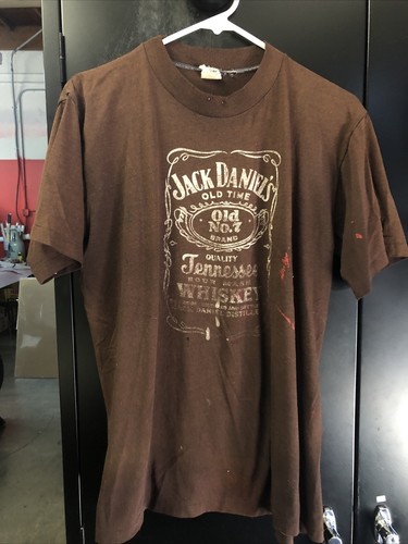 Vintage Jack Daniels Brown T-Shirt Size 
