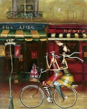 Ceramic Backsplash Tile Mural Street Scene Kitchen/Bathroom/Shower - Mes Amis