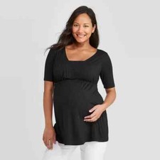 Maternity blouse black by Ingrid and Isabel size XS