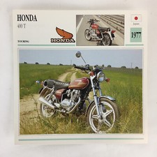 Honda 400 T - 1977 Spec Sheet Info Card 