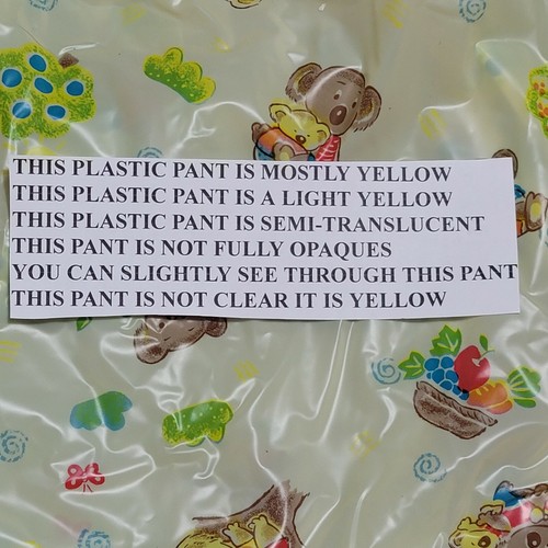 Protección Incontinente Gary NUEVO Pantalones de Plástico Adulto Talla 3X-Grande Osos Australianos - Imagen 2 de 5