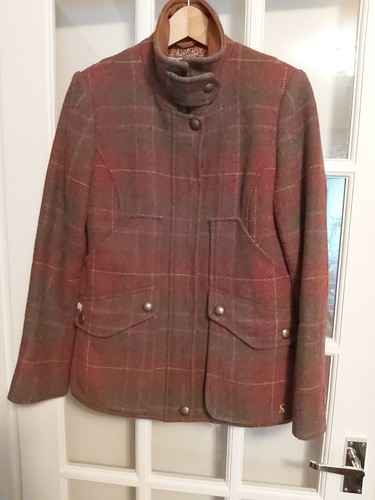 Joules Field Coat 100% Wool Burgundy 
