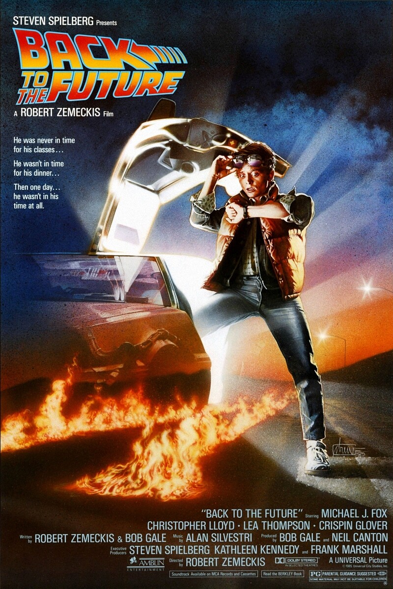 Back to the Future (1985) Movie Poster 30x20" 36x24" Comedy film Art Silk Print