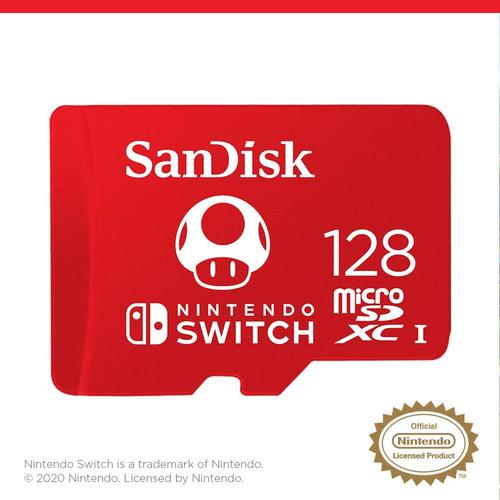 Sandisk 128GB Microsdxc Card for Nintendo Switch Consoles, Super Mario Edition, - Picture 6 of 12