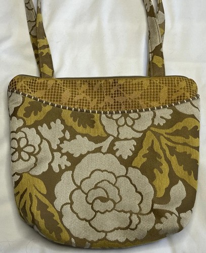 MARUCA Purse Shoulder Bag Tote Handmade in Boulder CO USA Floral Fabric EUC - Picture 4 of 17