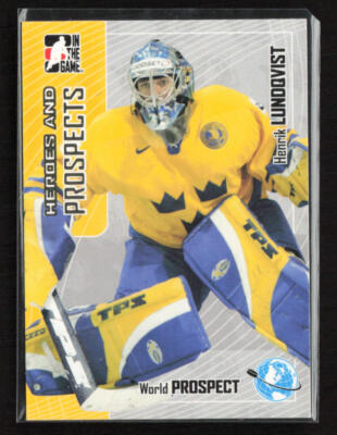 2005-06 In The Game Heroes and Prospects #277 Henrik Lundqvist Sweden RC Rookie
