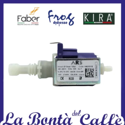 DIDIESSE Pompa Acqua ARS Smart 15 Bar per Macchine da Caffè Faber-Frog-Grimac-Arom Kira