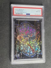 2022-23 Panini Select Basketball Ja Morant Black Disco Prizm Courtside 1/1 PSA 8