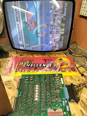 Memetron/Technos Mania Challenge PCB Tested working
