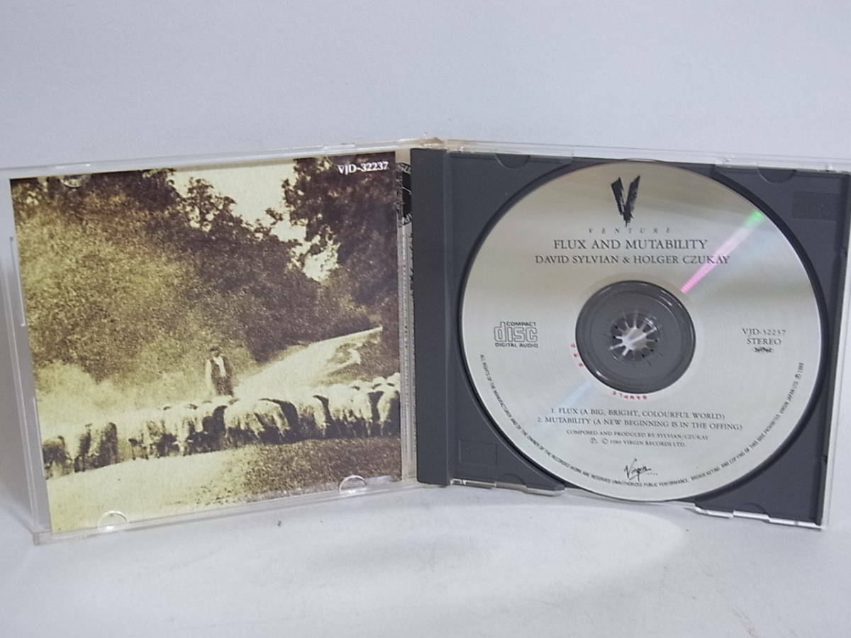 DAVID SYLVIAN HOLGER CZUKAY Flux + Mutability PROMO JAPAN CD