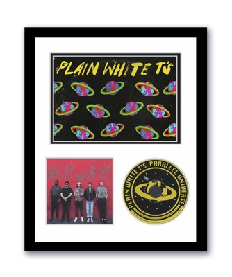 Plain White T's Autographed Signed 11x14 Framed CD Photo Parallel Universe ACOA