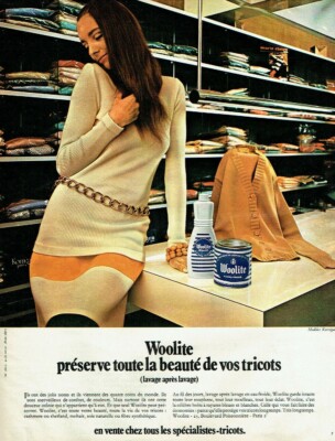 Werbung Advertising 0121 1970 Woolite Weichspüler bewahrt Schönheit Ihre Stricken