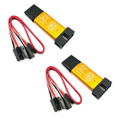 2 Pack ST-Link V2 Mini Metal Shell STM8 STM32 Emulator Downloader Programming