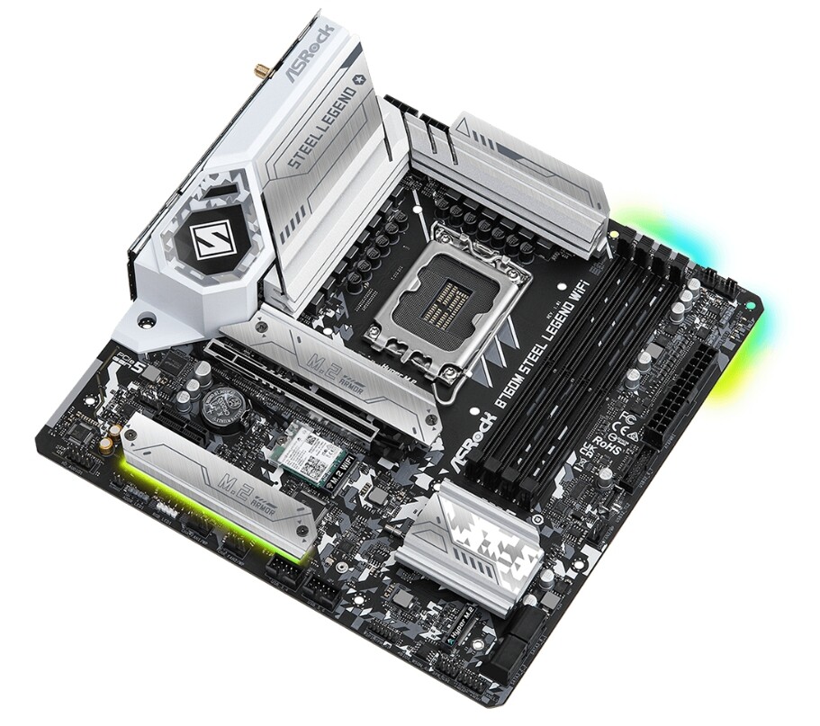 For ASRock B760M Steel Legend WiFi LGA 1700 Intel DDR5 Micro ATX