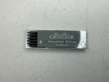 Cretacolor Nero Soft Lead 6/Pack Pencil: 120mm x 5.6mm diameter