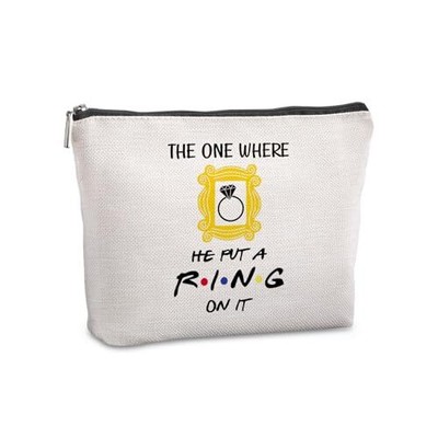 Engagement Gifts for Women the One Where He Put a Travel Makeup Bag Ring on It