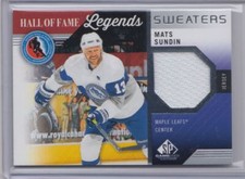 2021-22 SP Game Used HOF Legends Sweaters Mats Sundin Toronto Maple Leafs