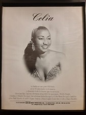 Celia Cruz Azucar Music 50th Anniversary Rare Original Promo Poster Ad Framed!