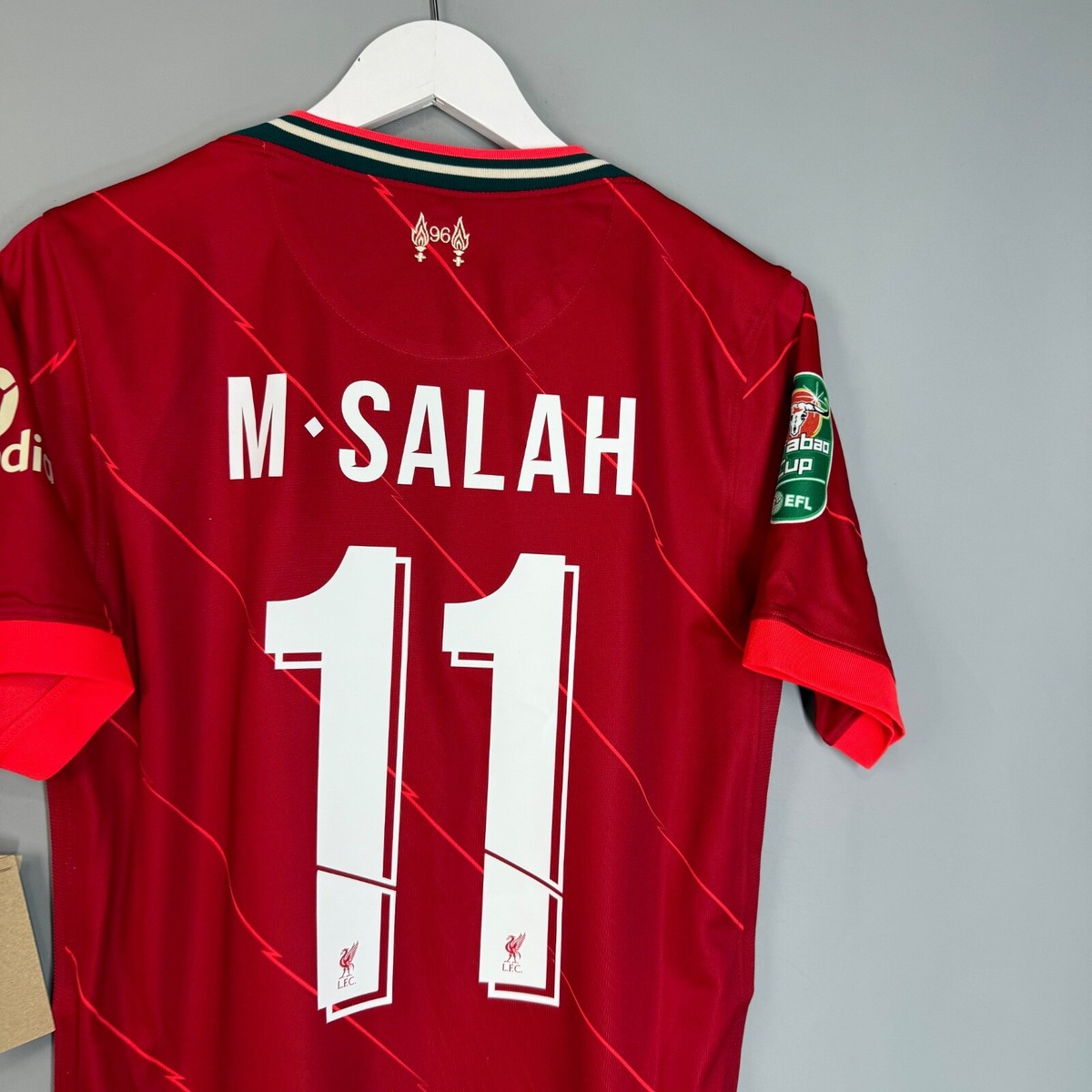 LIVERPOOL ANFIELD 2021 2022 HOME FOOTBALL SHIRT JERSEY #11 M