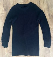 Coupe Collection Navt Blue 100% Cotton Sweater Dress Size S/P
