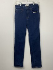 Abercrombie Kids Girls Slim Straight Leg Denim Jeans Dark Size 15/16 Adjustable