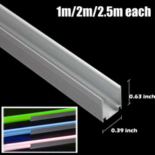 1m-2.5m Aluminum Track Channel Mounting Bracket for 8x16mm LED Neon Rope Lights