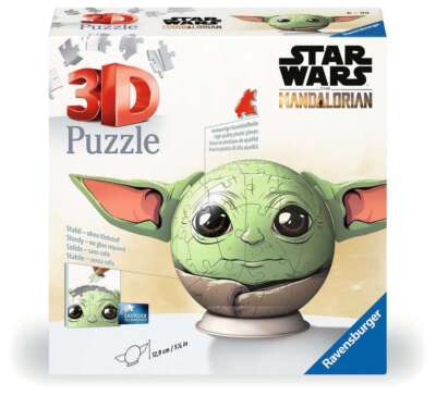 Ravensburger Puzzle 72 Teile Puzzle-Ball Mandalorian Grogu mit Ohren 11556