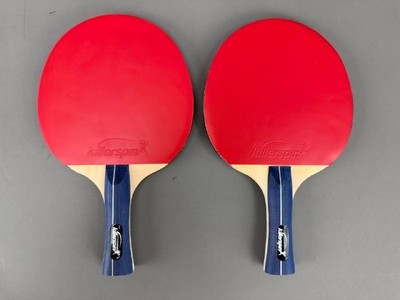 Killerspin Ping Pong Paddles Set of 2 - Combo Package Red/Black Table Tennis