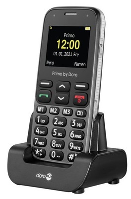 Primo 218 Doro GSM Mobiltelefon mit großem Fardisplay graphit ''wie neu''