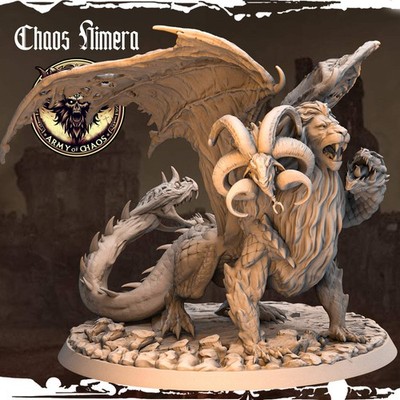 Monolith Arts - Beasts - Chimera - DnD/TTRPG Figur/Miniatur