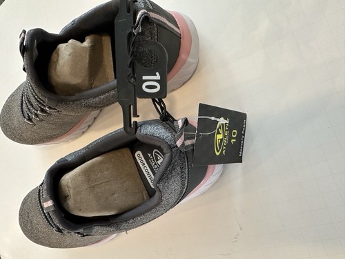 Athletic Works Walking Shoes Womens 10 Gray Pink Sneakers - Picture 4 of 5