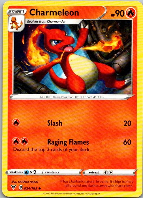 Charmeleon Uncommon SWSH04: Vivid Voltage 024/185 NM