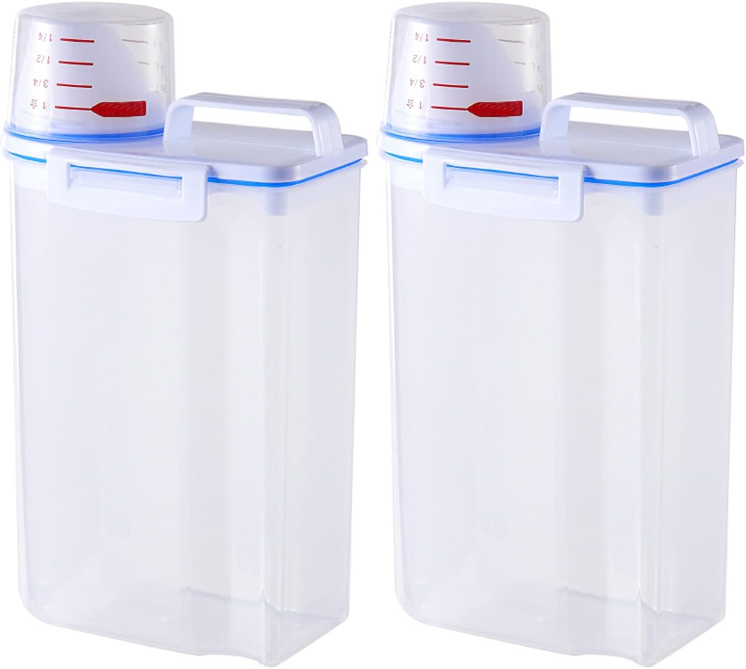 Jodsen 2x2.7L Rice Dispenser Food Storage Container,29x16cm Airtight Rice Cerea