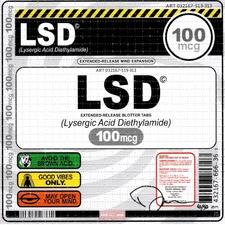 2019 LSD signed Denial w COA - LE 6 of 50 - BLOTTER ART - 1XRUN