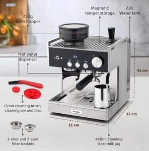 Breville Barista Signature Espresso Kaffeemaschine mit Milchaufschäumer VCF160
