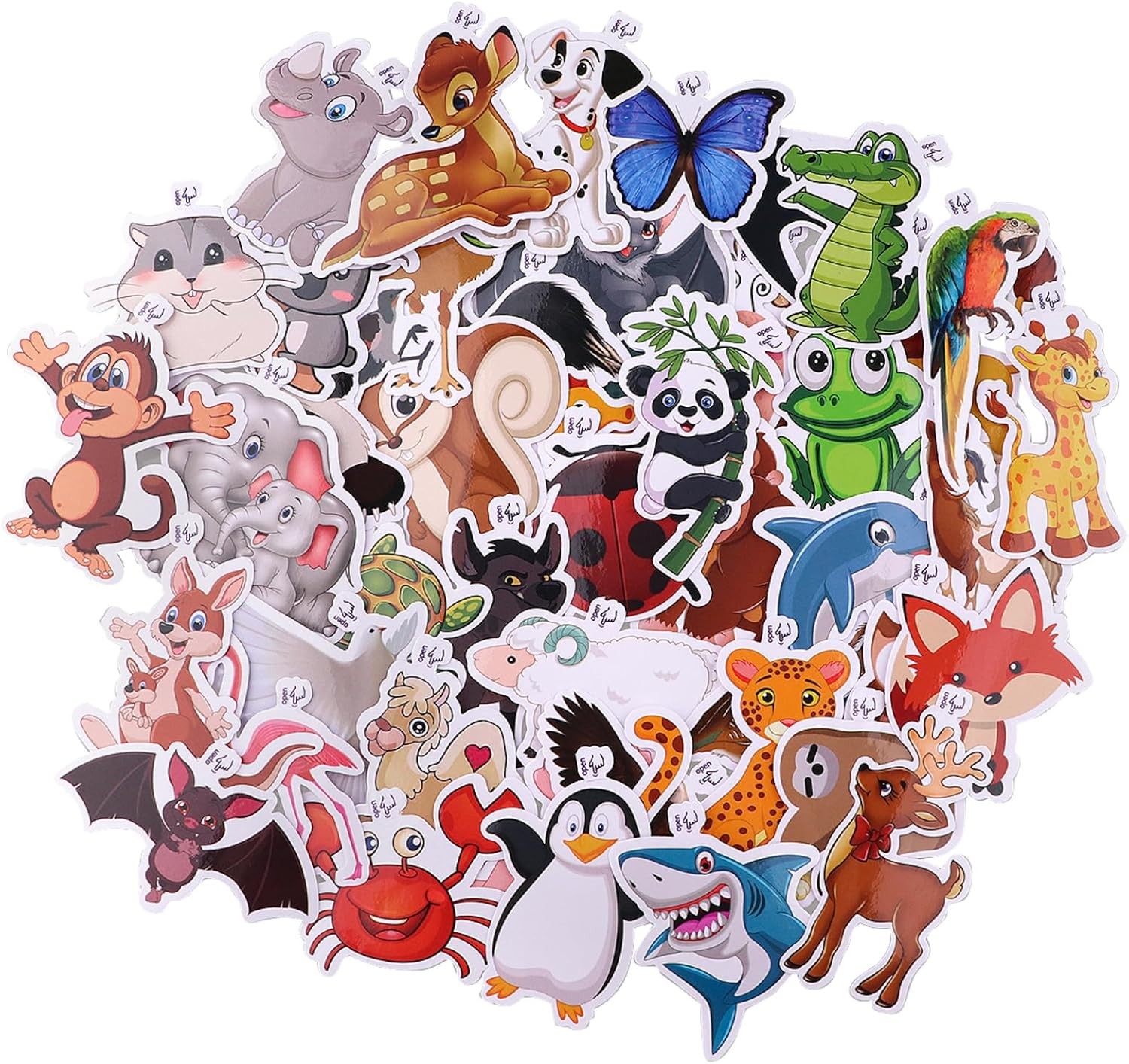 Tier Aufkleber fr Kinder mit Open Etikett Kinder Knnten Selbst Nutzen 50 S 2290₽