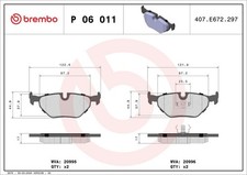 Bremsbelagsatz Hinten Teves-System für BMW E30 E36 E34 E32 Z3 Coupe ab 85->