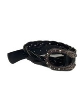 GUCCI Leather Belt Black Women's 456328