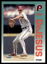 1992 Fleer Jose DeJesus Philadelphia Phillies #528