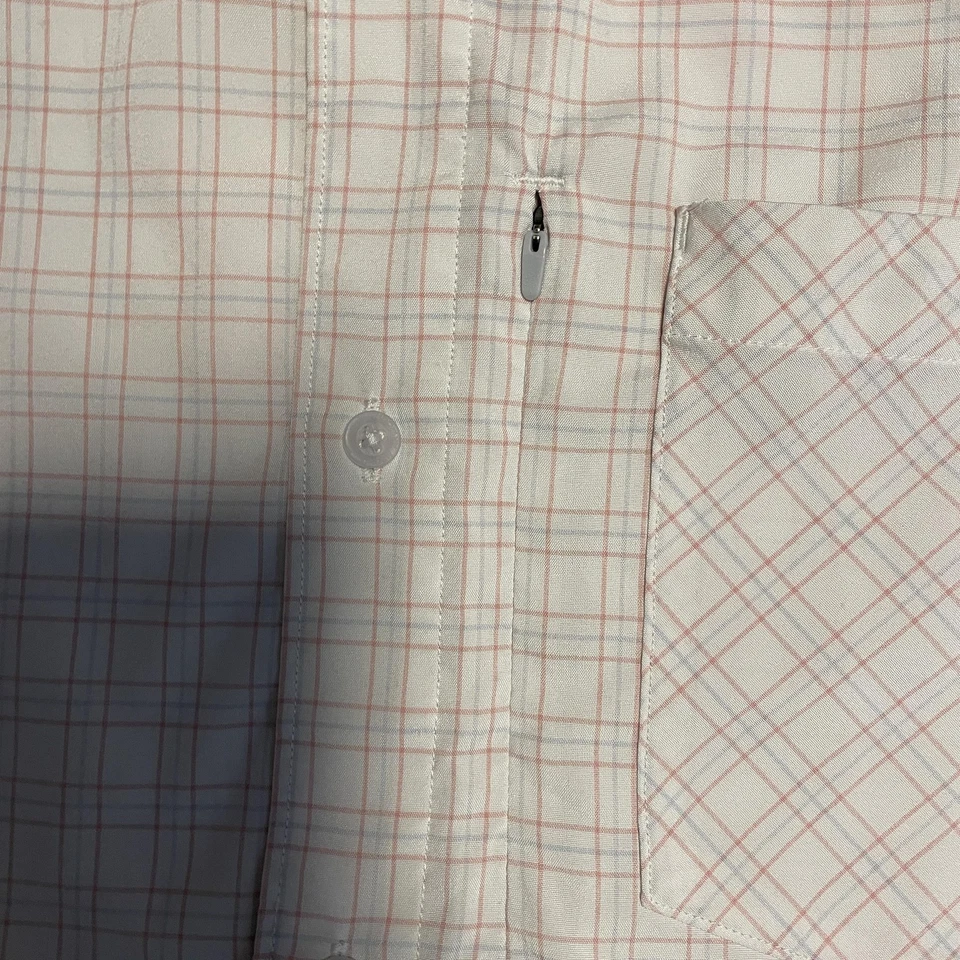 Camisa Under Armour Para Hombres 3XL Rosa A Cuadros HeatGear Ajustada Con Botones Manga Larga Foto 3 de 4