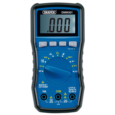Draper KFZ Digital Multimeter 1x Temperaturfühler 1x induktive Klemme