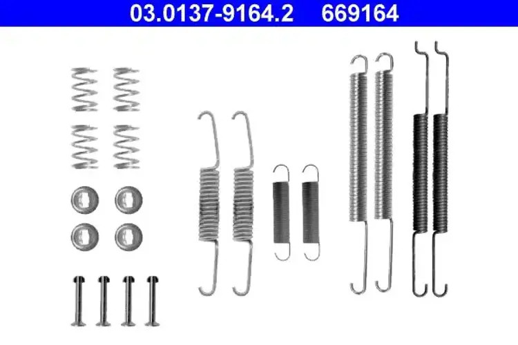 Brake shoe fitting kit 03.0137-9164.2 ATE for AUDI VW SEAT