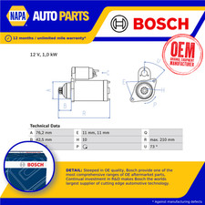 Starter Motor fits SEAT TOLEDO 5P 2.0 05 to 09 BWA Automatic Transmission Bosch