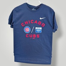 Nike MLB Chicago Cubs London Series 2023 T-Shirt Navy Blue NWT P2P 20" Size S