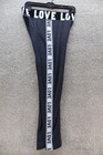 I TOO Love Print Leggings Dark Gray Size Large (See Photo for Wear) — photo 3