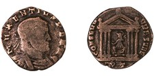 Roman Empire Coin Follis Maxentius 307-308 A.D.