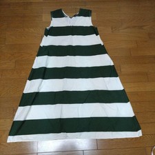 UNIQLO x Marimekko V-Neck Dress Green Stripe - Size M Used