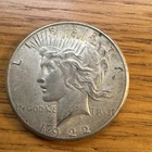 1922 -S. $1 Peace Dollar 90% Silver Comes With 1 Oz Copper Peace Dollar