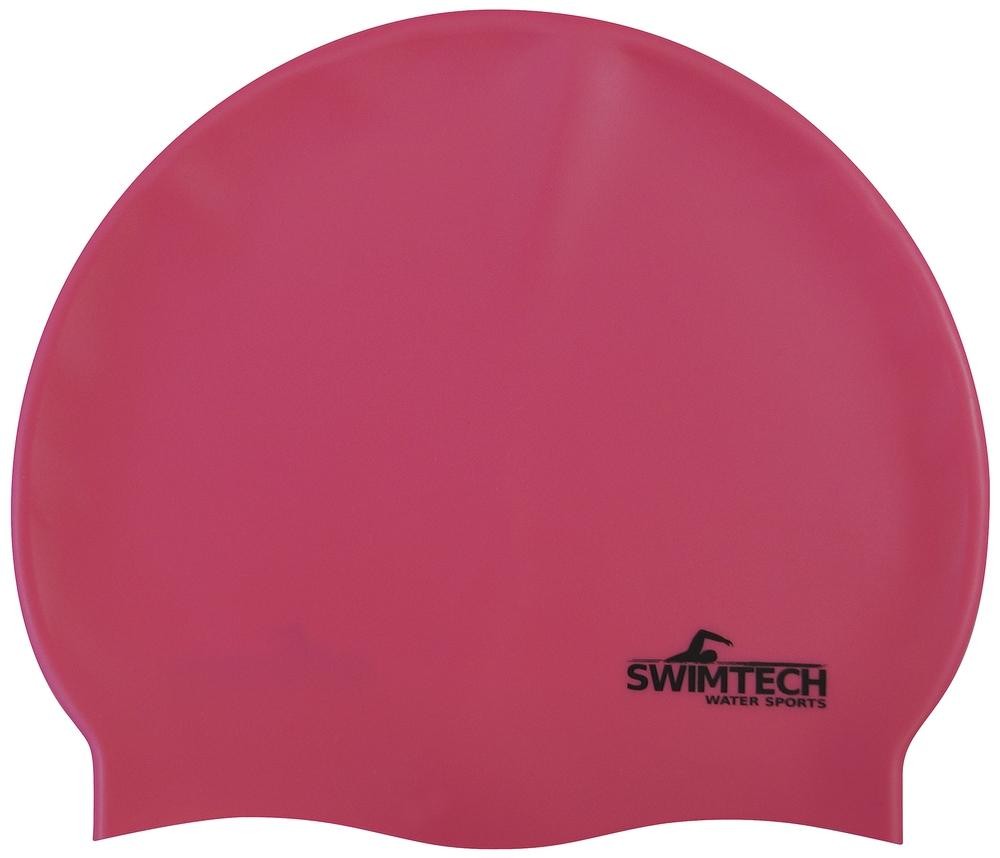 Силиконовая шапочка для плавания SwimTech Розовая Pink 2190₽
